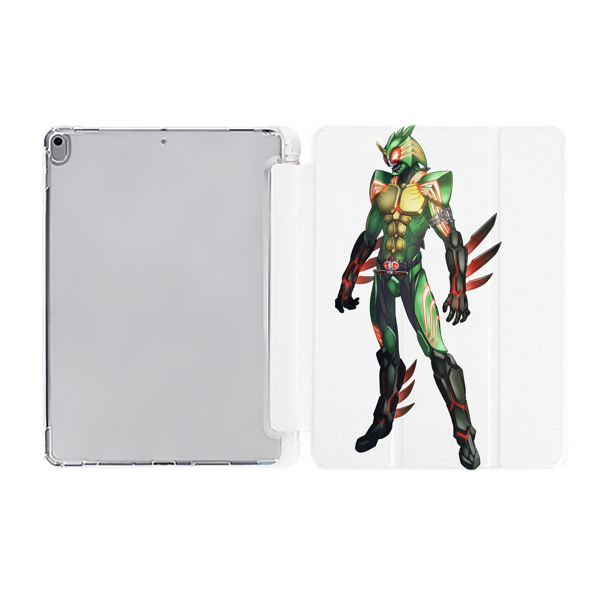 （画像用） ウルトラマン Ultraman IPad ケース ペン収納付き 三つ折りスタンド PUレザー×シリコン 対応機種9.5/10.5/10.9インチ